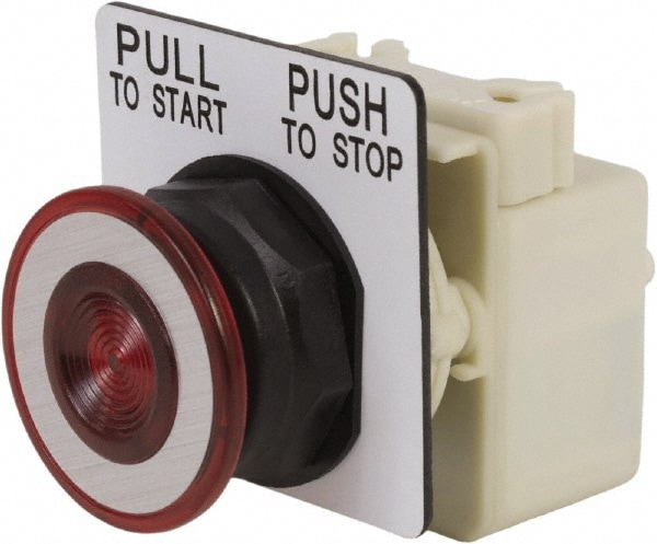 Schneider Electric 9001SKR9P1R Push-Button Switch: 30 mm Mounting Hole Dia, Maintained (MA) Image