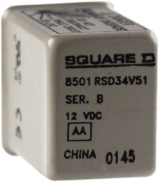 Square D 8501RSD34V51 Electromechanical Plug-in General Purpose Relay Image