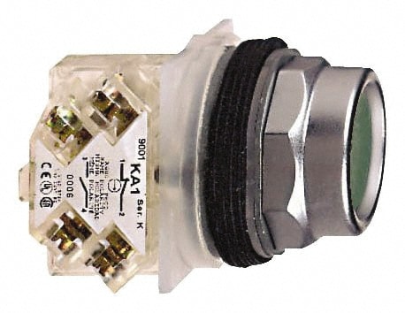 Schneider Electric 9001KR2GH5 Push-Button Switch: 30 mm Mounting Hole Dia, Momentary (MO) Image