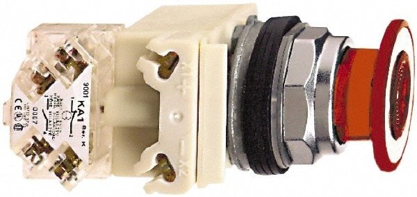 Schneider Electric 9001KR9P1RH13 Push-Button Switch: 30 mm Mounting Hole Dia, Maintained (MA) Image