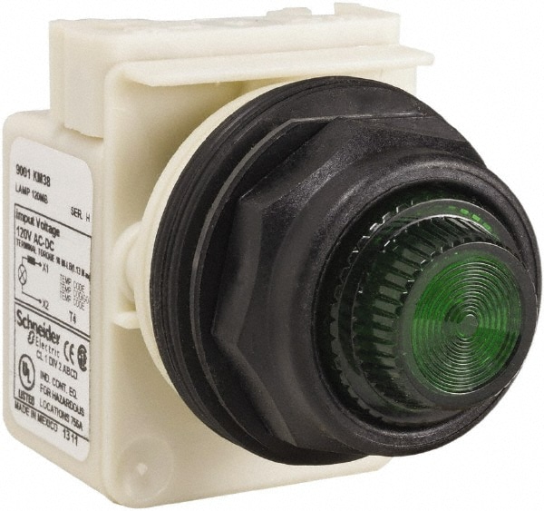 Schneider Electric 9001SKP38G31 120 V Green Lens Indicating Light Image