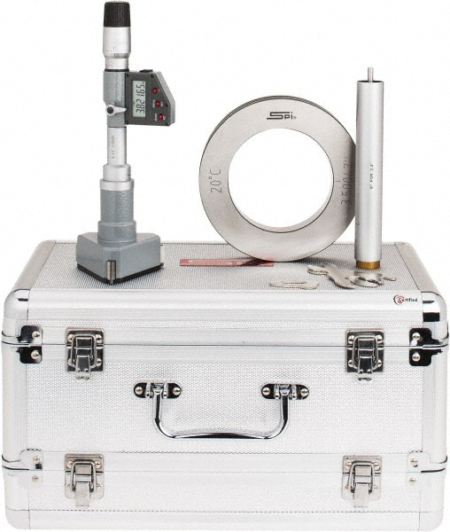 SPI MS160719025 3" to 3-1/2", IP65, Carbide Face Chrome Plated Finish, Electronic Inside Micrometer Image