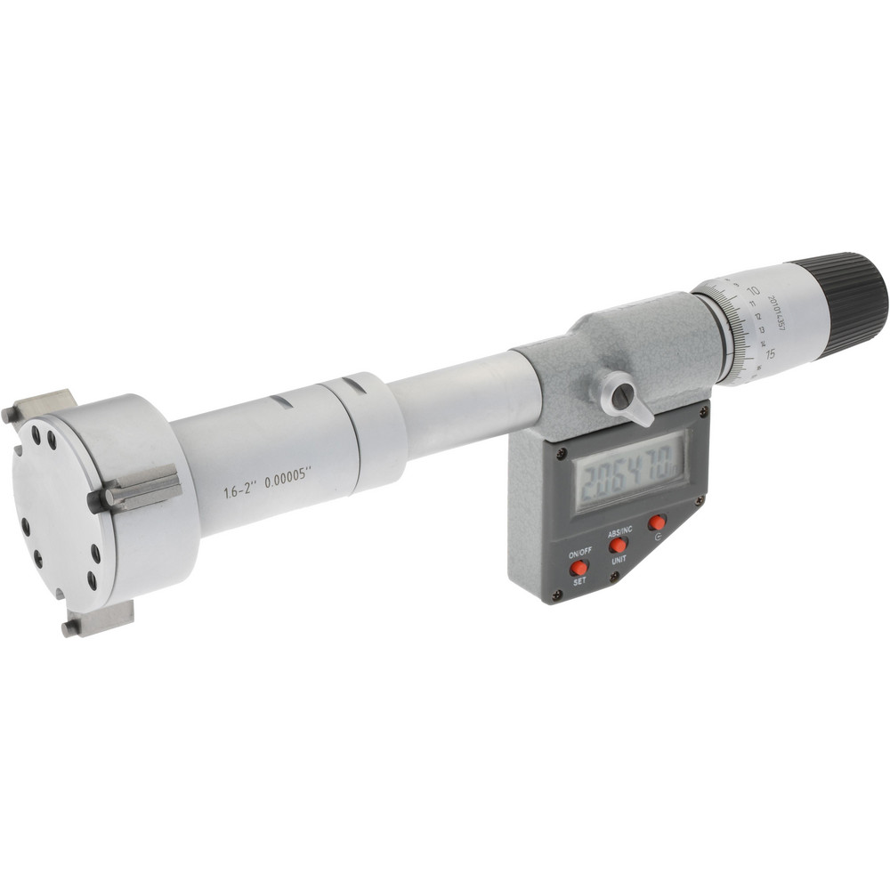 SPI 1.6" to 2", IP65, Carbide Face Chrome Plated Finish, Electronic