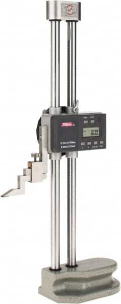 Electronic Height Gage: 300 mm Max, 0.001" Resolution, 0.001000" Accuracy