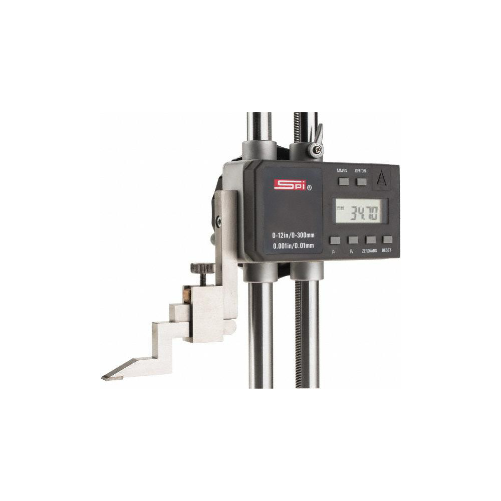 SPI - Electronic Height Gage: 300.00 mm Max, 0.0010" Resolution, 0.0100 ...