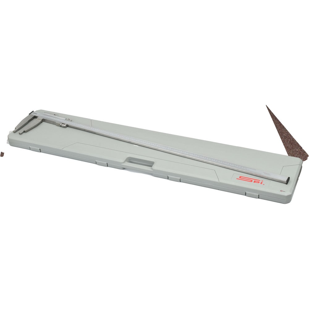 Vernier Caliper: 0 to 40", 0.003" Accuracy, 0.001" Graduation, Stainless Steel