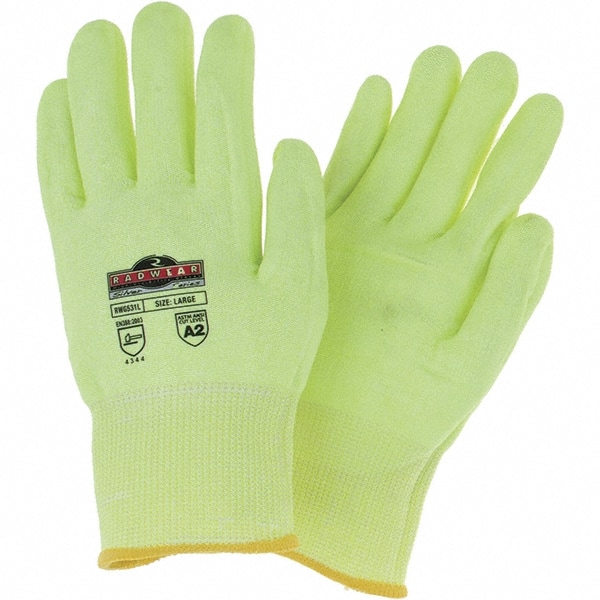 Radians RWG531-L Cut-Resistant Gloves: Size L, ANSI Cut A2, HPPE 