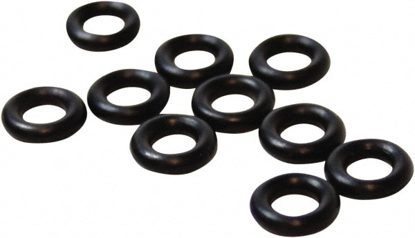 O-Ring: 0.156" ID x 0.281" OD, 0.062" Thick, Dash 007, Nitrile Butadiene Rubber