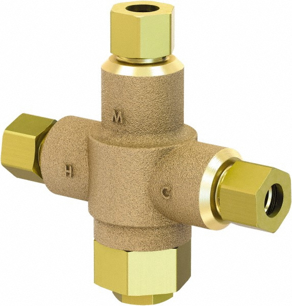 Acorn Engineering 3/8" Pipe, 125 Max psi, Lead Free Brass Water Mixing Valve & Unit MSC
