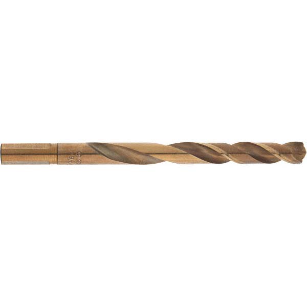 Mechanics Drill Bit: 5/64" Dia, 135 ° Point, Cobalt, Weldon Shank, Split Point