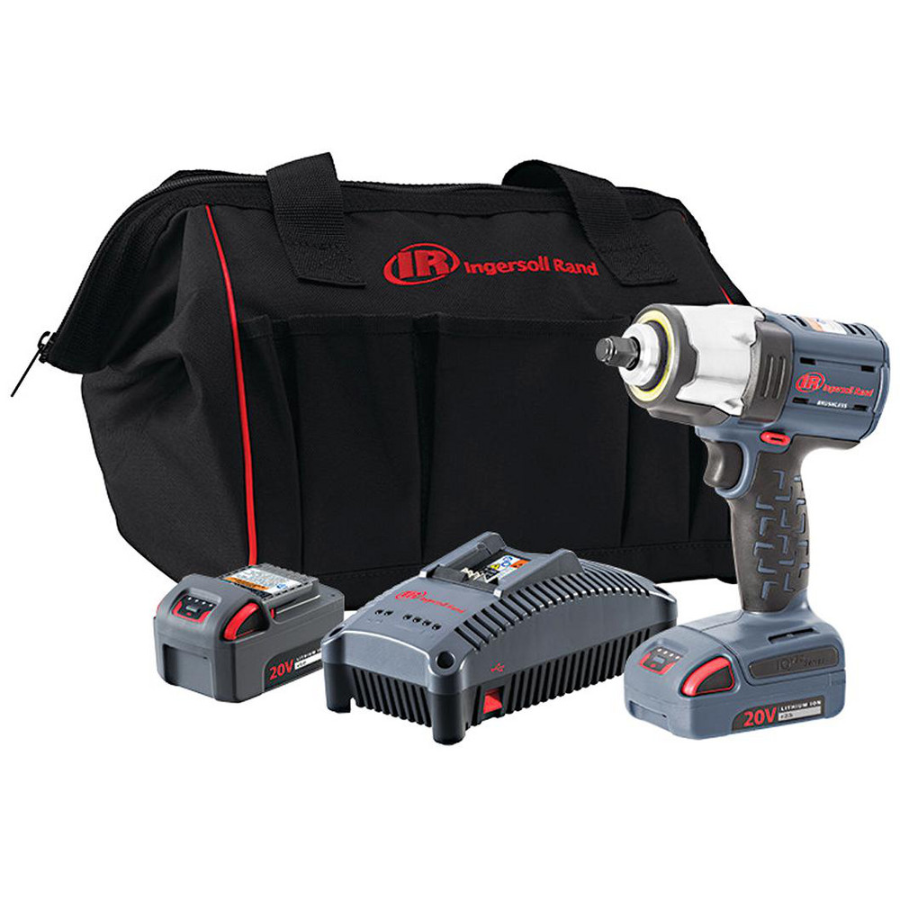 20 Volt, Pistol Grip Cordless Impact Wrench  - 1700 RPM, 160.00 Ft/Lb, Includes 2 Batteries, 3/8 Impact wrench & Battery Charger 