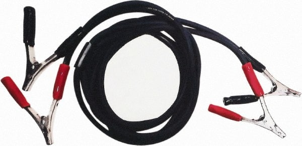 Ability One Booster Cables; Cable Type: Parrot Jaw Clamps w/ Welding Cable; Wire Gauge: 1/0 ga; Cable Length: 12 ft; Cable Color: Red & Black
