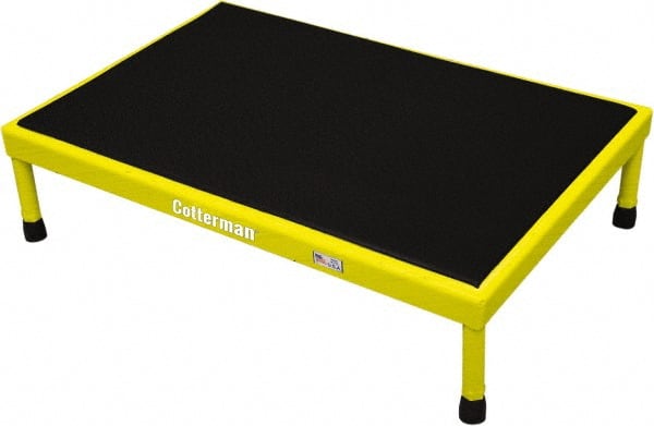 Cotterman 1AWP2448A8-8 1 Step Steel Platform: 800 lb Capacity, 24" Wide, 24" Deep 