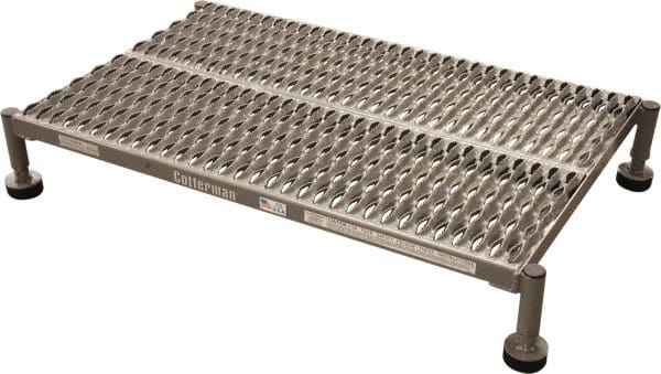 1-Step Steel Platform: 800 lb Capacity, 48" Wide, 24" Deep