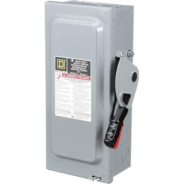 Square D H361N Safety Switch: NEMA 1, 30 Amp, 600VAC/VDC, Fused 
