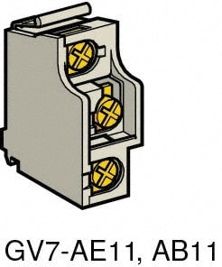 Schneider Electric GV7AE11 Circuit Breaker Auxiliary Contact Block Image