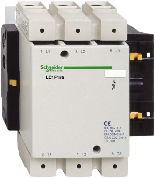 Schneider Electric LC1F185G7 IEC Contactor: 3 Poles 