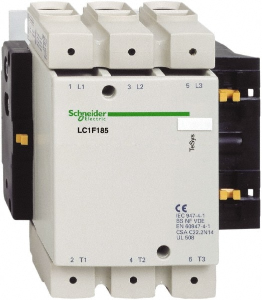 Schneider Electric LC1F185G7 IEC Contactor: 3 Poles Image