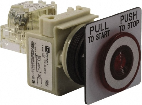 Schneider Electric 9001SKR9P1RH13 Push-Button Switch: 30 mm Mounting Hole Dia, Maintained (MA) Image