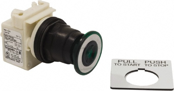 Schneider Electric 9001SKR8P1G Push-Button Switch: 30 mm Mounting Hole Dia, Maintained (MA) & Momentary (MO) Image