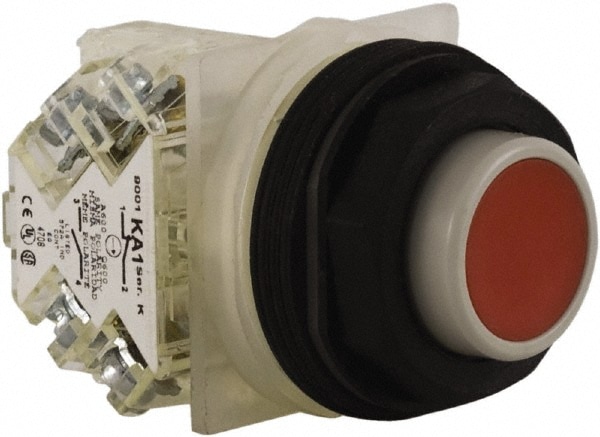 Schneider Electric 9001SKR3RH13 Push-Button Switch: 30 mm Mounting Hole Dia, Momentary (MO) Image