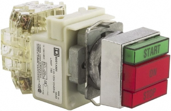 Schneider Electric 9001KXRG117 Push-Button Switch: 30 mm Mounting Hole Dia, Momentary (MO) Image