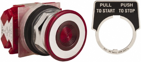 Schneider Electric 9001KR9RH8 Push-Button Switch: 30 mm Mounting Hole Dia, Maintained (MA) Image