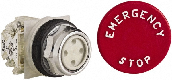 Schneider Electric 9001KR5R05H13 Push-Button Switch: 30 mm Mounting Hole Dia, Momentary (MO) Image