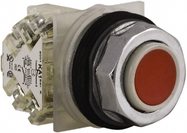 Schneider Electric 9001KR3RH13 Push-Button Switch: 30 mm Mounting Hole Dia, Momentary (MO) Image