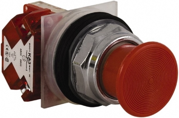 Schneider Electric 9001KR24RH6 Push-Button Switch: 30 mm Mounting Hole Dia, Momentary (MO) Image