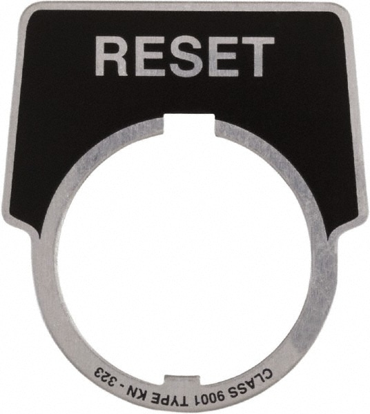 Aluminum Legend Plate - Reset