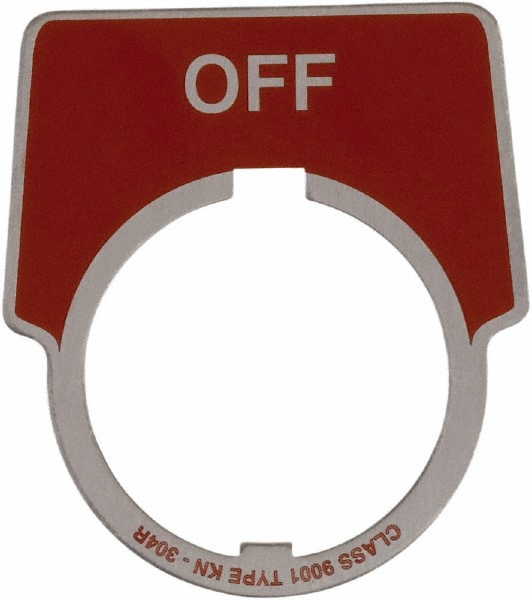 Schneider Electric - Aluminum Legend Plate - Off - 69654648 - MSC ...