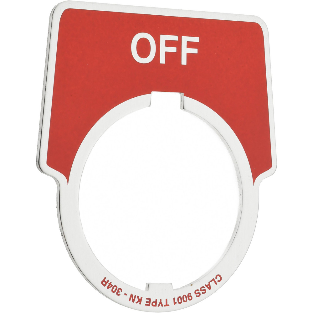 Schneider Electric - Aluminum Legend Plate - Off | MSC Direct