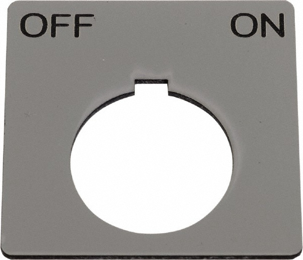 Schneider Electric - Square, Plastic Legend Plate - Off-On | MSC Direct