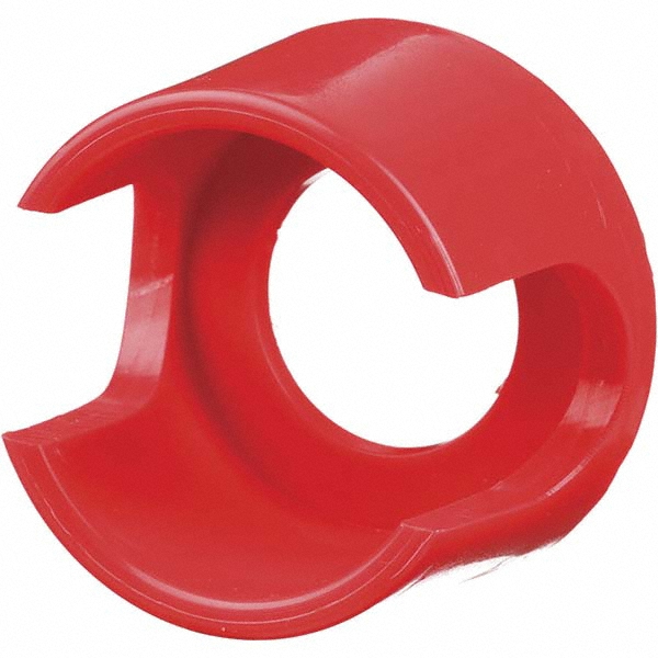 Extended Mushroom Head Pushbutton Switch Guard - Red, Round Button, Nonilluminated