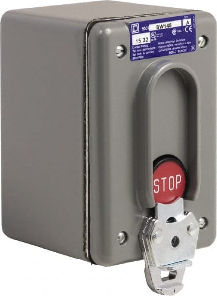 Schneider Electric 9001BW148 Push-Button Control Station: Momentary, NC, Stop 