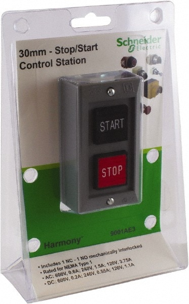 Schneider Electric 9001AE3 Push-Button Switch: 30 mm Mounting Hole Dia Image