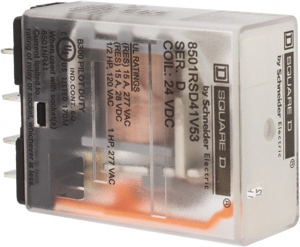 Square D 8501RSD41V53 Electromechanical Plug-in General Purpose Relay Image