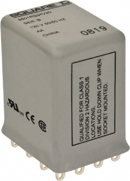 Square D 8501RSD24V53 Electromechanical Plug-in General Purpose Relay Image