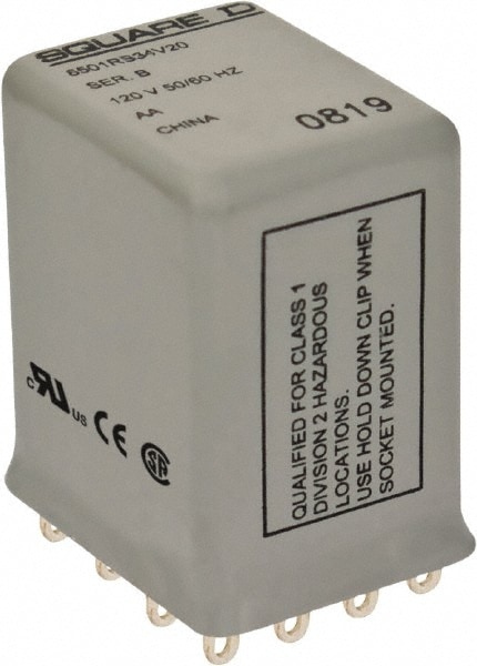 Square D 8501RS34V20 Electromechanical Plug-in General Purpose Relay Image