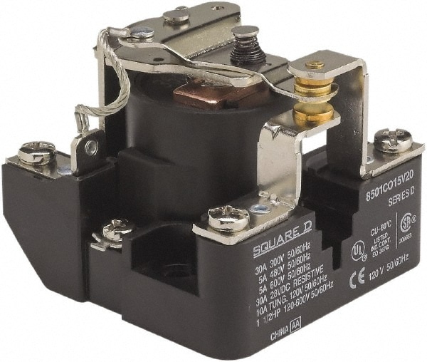 Square D 8501CO15V29 1-1/2 hp, 10 VA Power Rating, Electromechanical Screw Clamp General Purpose Relay Image