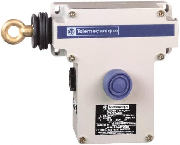 Telemecanique Sensors XY2CE2A296 10 Amp, 2NO/2NC Configuration, Left Hand Operation, Rope Operated Limit Switch 