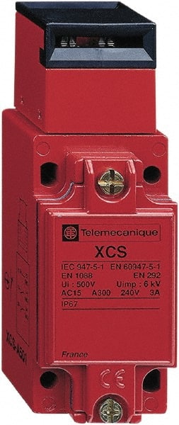 Telemecanique Sensors XCSA803 3NC Configuration, Multiple Amp Level, Metal Key Safety Limit Switch 