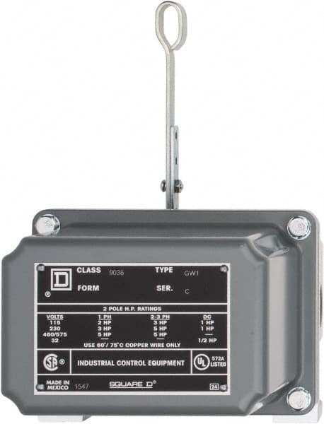 Square D 9036GW1 4 NEMA Rated, DPST, Float Switch Pressure and Level Switch 