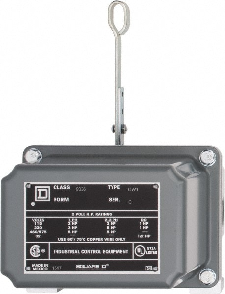 Square D 9036GW1 4 NEMA Rated, DPST, Float Switch Pressure and Level Switch Image