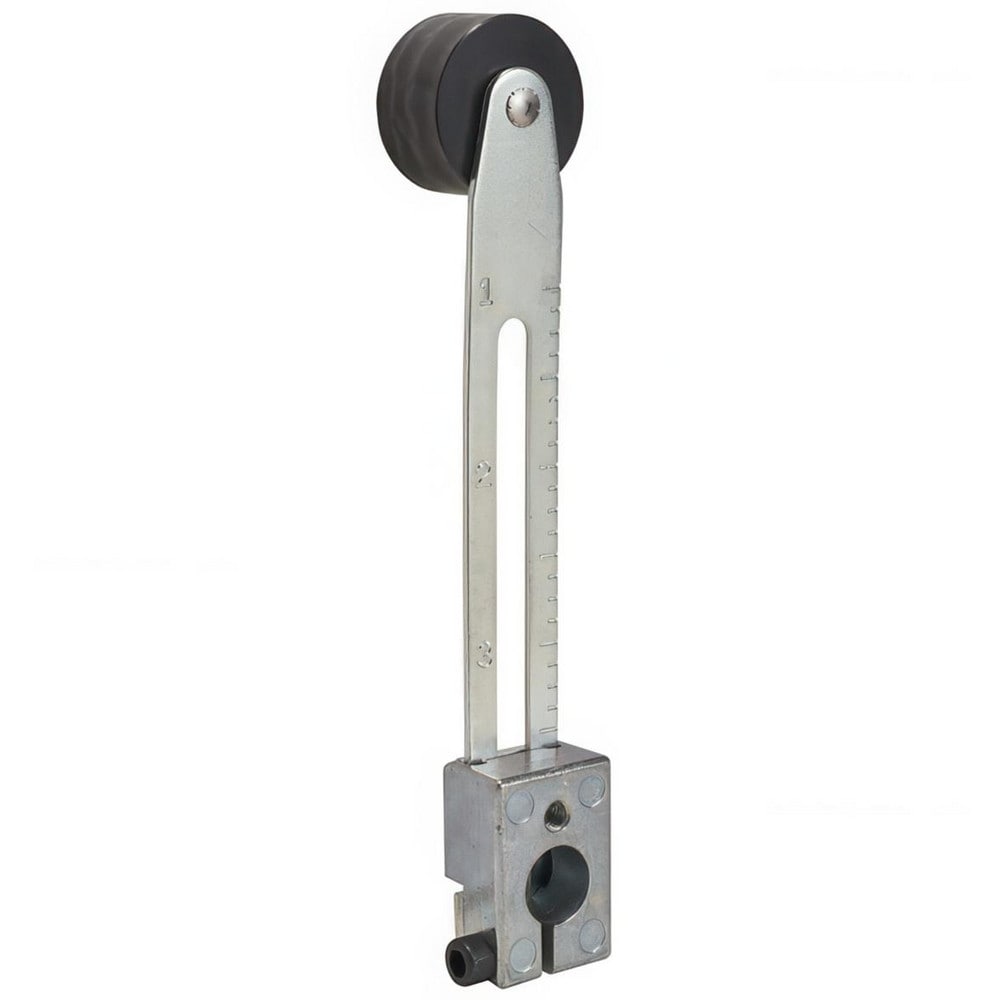 0.88 Inch Long, 0.63 Inch Diameter, Cast Zinc Body, Limit Switch Adjustable Roller Lever