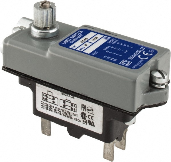 Square D 9007AO16 General Purpose Limit Switch: SPDT, NC, Rotary Head, Side Image