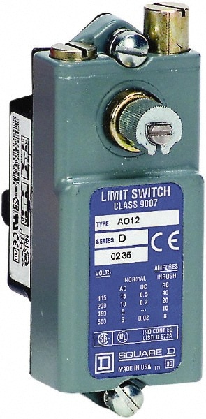 Square D 9007AO12 General Purpose Limit Switch: SPDT, NC, Rotary Head, Side Image