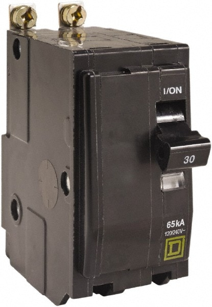 Square D QHB220 20 Amp, 240 VAC, 2 Pole, Bolt On Miniature Circuit Breaker Image