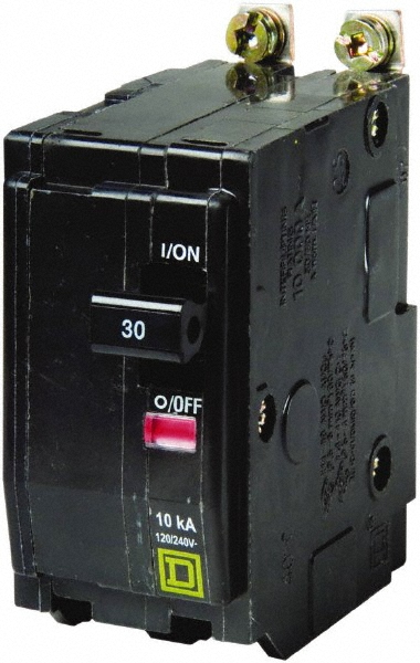 50 Amp, 240 VAC, 2 Pole, Bolt On Miniature Circuit Breaker - 8-2 AWG